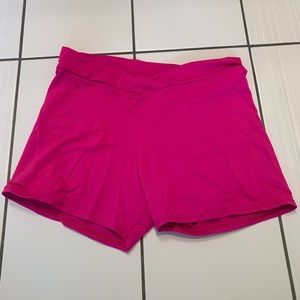 Pink Spandex Dance shorts